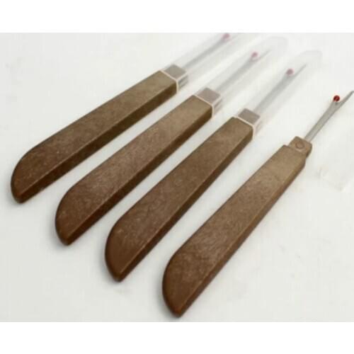 Imitation Wood Grain Shank Cross Stitch Cutter Diy Apparel Sewing Fabric Sewing Seam Ripper Tools Accessory 4pcs/lot