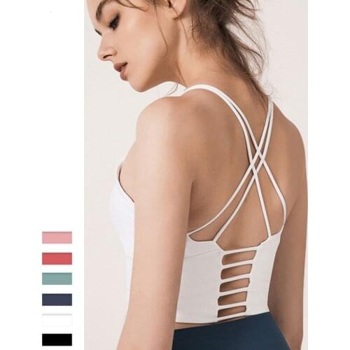 Sports Bra Padded High Impact Support High Quality Women Gym Tank Top Push Up Yoga Underwear Bra Fitness Workout Vest