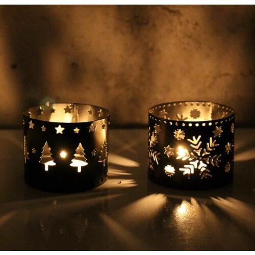 Christmas Party Decoration Candle Holder iron art candlestick European creative holiday atmosphere decoration