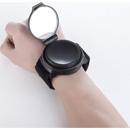 Bicycle Rearview Mirror Bicycle Rearview Mirror Wrist Rearview Mirror with Arm 360 Rotating Portable Rearview Mirror