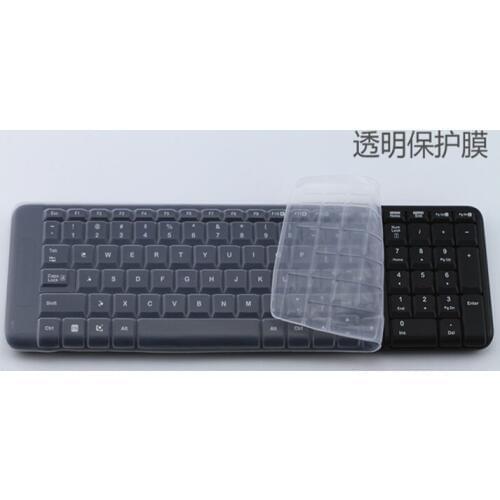 Waterproof dustproof Clear Transparent silicone Keyboard Cover guard For Logitech MK220 K230 MK215