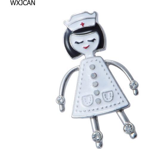 WXJCAN new nice girl brooch pendant dual use