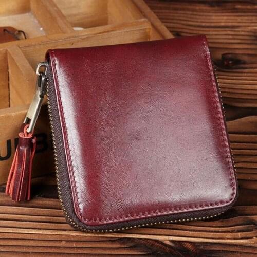 Women Clutch Fashion Wallets Cowhide Leather Female Wallet For Women Zipper Purse Coin Purse For Coin Pocket Card Holder