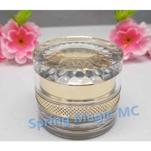 100PCS 30g Gold Acrylic Cream Jars For Eye Cream/Night Cream cosmetic container emusion bottle,cosmetic packaging,plastic bottle