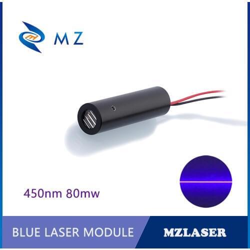 450nm 80mw 110 Degree Industrial APC Drives Blue Line Laser Diode Module