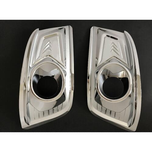 2012 2013 2014 For Toyota Fortuner Accessories Chrome Surround Fog Lights Cover Trim For Toyota Fortuner Decorative Parts