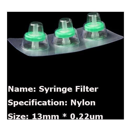 Sterile Syringe Filter 13mm Syringe-driven Filter Unit 0.22um/0.45um Needle Nylon Membrane Filtration Sterile Filter