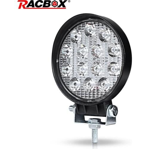 4 inch Motorcycle headlights 48W Motorbike Work Light LED Headlight Flood Beam Spot Beam 6000K White Light Head lamp DC 12-24V