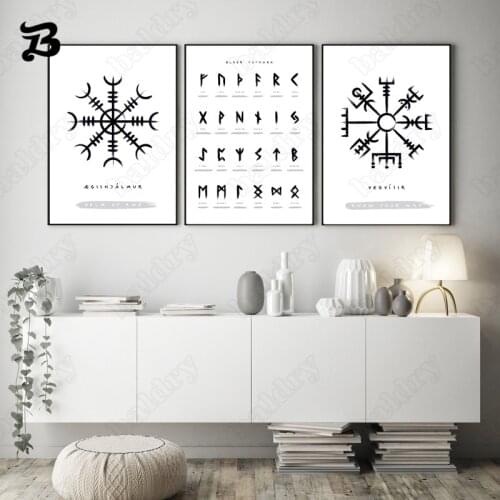 Nordic Abstract Canvas Painting Black and White Posters and Prints Wall Pattern Art Pictures for Living Room Decoration No Frame