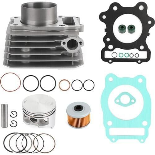 Artudatech CYLINDER PISTON GASKET TOP END KIT Fit for Honda TRX 300 2x4 & 4x4 FW 1988-2000 12000-HC4-000 Motorcycle Parts