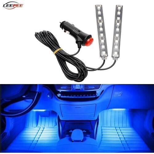 12V Car Ambient Lamps LED Strips Interior Lights Brake Dash Floor Foot Accessories Decoration for BMW Ford Opel Citroen Peugeot