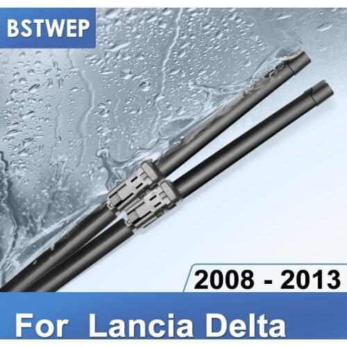 BSTWEP Wiper Blades for Lancia Delta Fit Push Button Arms 2008 2009 2010 2011 2012 2013