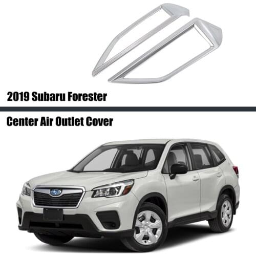 For Subaru Forester 2019 2020 Carbon Fiber Center Control Air Condition Vent Outlet Cover Trim Inner Accessories Car Styling