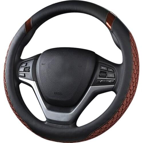 Car Steering Wheel Cover Breathable Anti-skid Wear-resistant Car Handle Cover 6 Colors To Choose From Car Interior Accessories
