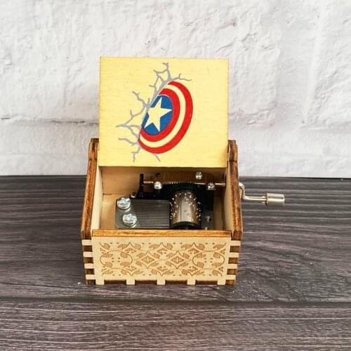 Wooden Music Box Christmas Gifts Halloween Gifts Home Decoration (Friends/Children) New Year Gifts Music Box