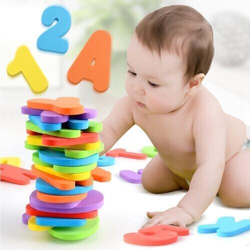 Baby Bath Puzzle Toy 26pcs English Letters+10pcs Numbers Set for Maths Game for Kids Boys Girls Gifts Education Toys