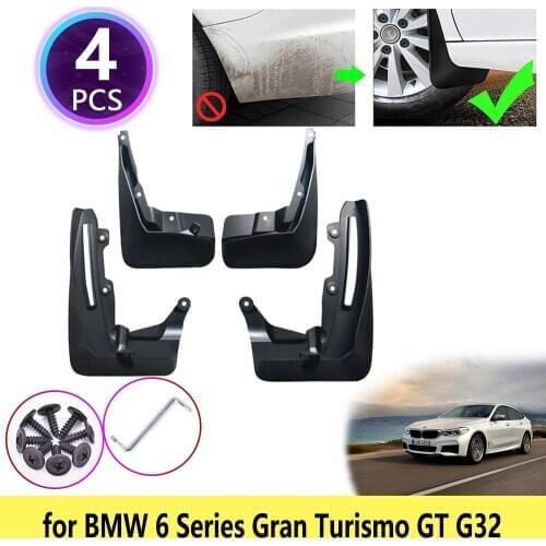For BMW 6 Series Gran Turismo GT G32 2018 2019 Mudguards Mudflaps Fender Mud Flaps Splash Guards Front Rear Wheel Accessories