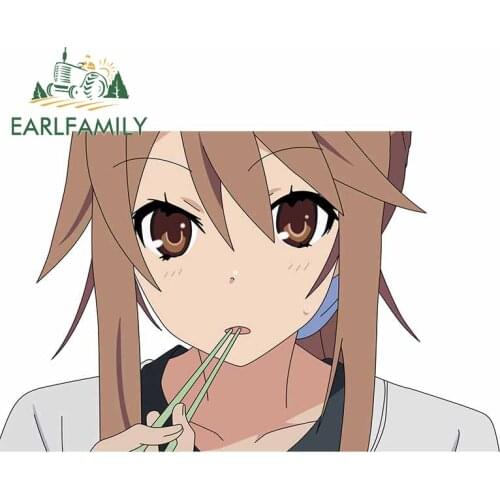 EARLFAMILY 13cm x 8cm For Toradora Car Stickers Personality Decal Creative Sticker Vinyl Material Scratch-Proof For JDM SUV RV