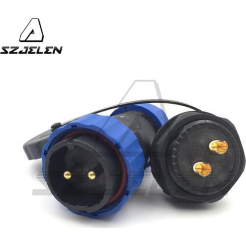 SD28TP-ZM , waterproof connector 2pin Plug and socket IP67, Rated current 45A ,Automotive waterproof connector