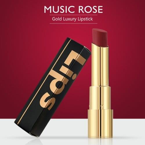 Music Rose lipstick Easy to Wear long lasting water-resistant Lips makeup cosmetic with girls 24 color