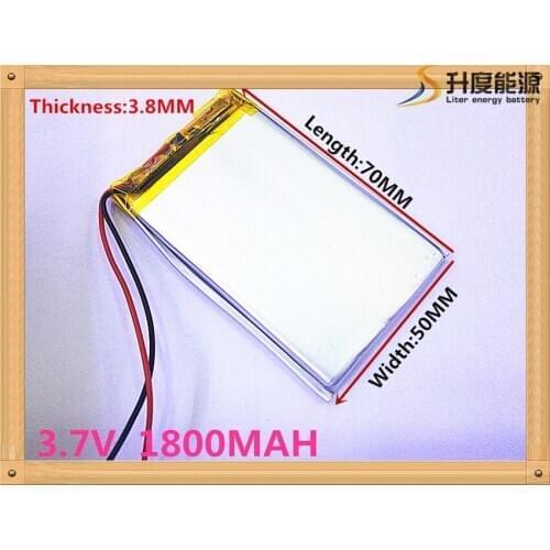 China factory sale lipo battery SD384969 SD384969 SD385070 1800mAh