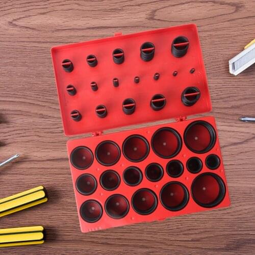 419pcs Rubber O Rings Kit Seal Gasket Universal Washer Assortment Set R01-R32 Gasket Sealing Ring O Rings Rubber Kit Set