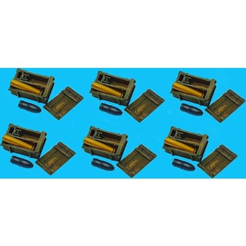 1/35 Resin Model Scene accessories Soviet ammo boxes with 122 mm ammunition Unassembled and unpainted Free shipping