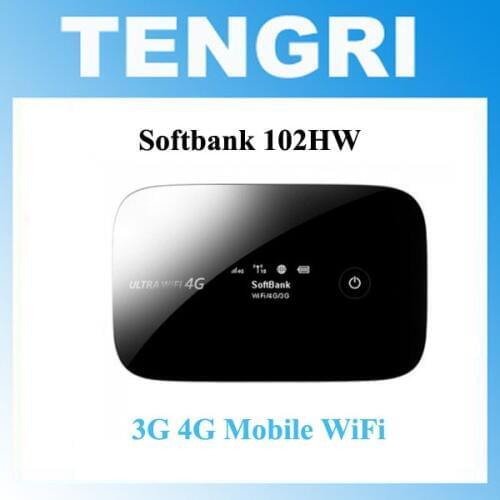 Original Unlocked Softbank 102HW (HuaWei) ULTRA MIFI 3G 2100MHZ 4G 2500MHZ Mobile Broadband Device WiFi Router