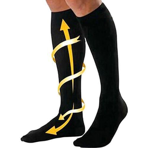 Support Leg Shin Socks open toe Varicose Veins Calf Sleeve Compression