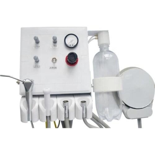 Hanging Wall Type Portable Dental Turbine Unit Plastic +Suction Work With Air Compressor