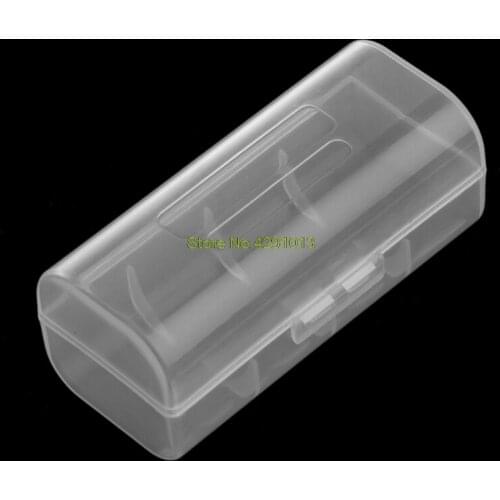 Transparent Plastic Case Holder Container Battery Storage Box For 1X 26650 Battery Drop Shipping Support