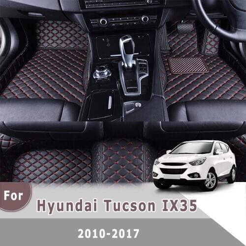 RHD Carpets Car Floor Mats For Hyundai Tucson IX35 2017 2016 2015 2014 2013 2012 2011 2010 Dash Foot Pads Rugs Pedals Accessory