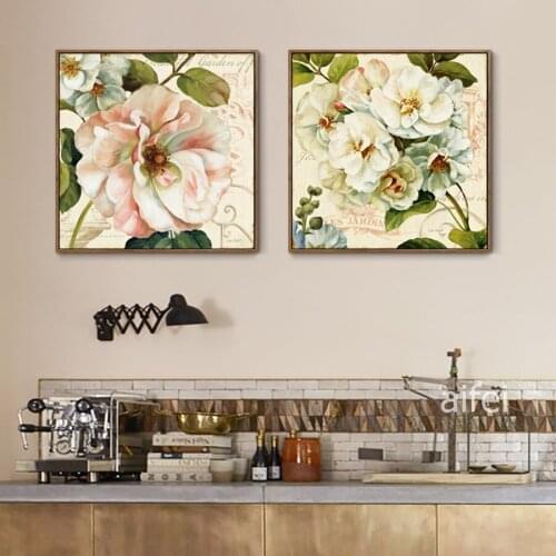 Romantic Wedding Decoration Vintage Pear Flower Canvas Painting Modular Wall Art Pictures For Living Room Nordic Poster No Frame