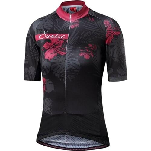 Santic Summer Women MTB Bike Cycling Clothing Breathable Mountian Bicycle Clothes Ropa Ciclismo Quick-Dry Cycling Jersey Sets