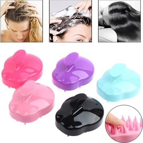 Silicone Head Body Scalp Massage Brush Comb Shampoo Hair Washing Comb Shower Brush Bath Spa Slimming Massage Brush