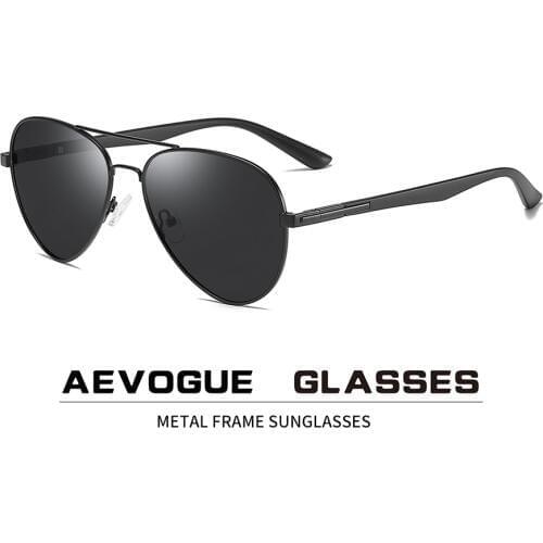 AEVOGUE Pilot Sunglasses Men/Women Two Beams Polarized Ocean lens Unisex Sun Glasses UV400 AE0749