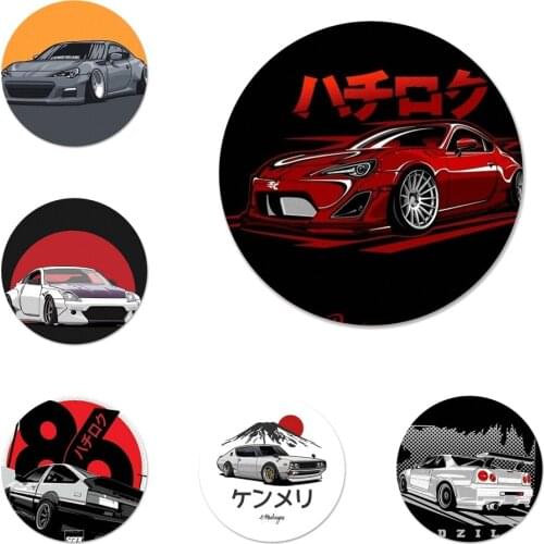 Sports car jdm Badge Brooch Pin Accessories For Clothes Backpack Decoration gift