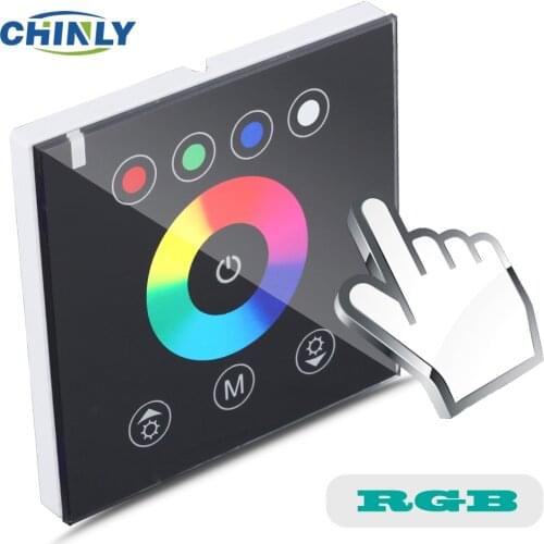 RGB LED Touch Switch Panel Controller DIY home lighting led dimmer for DC12V 24V LED RGB Strip lights