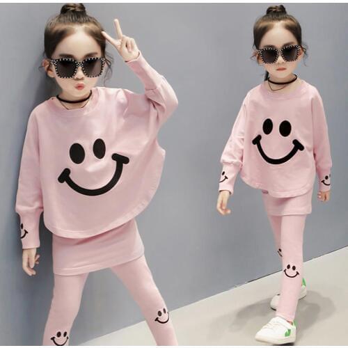 Spring Autumn Girls Clothes Set 2019 Sport Suits For Girl Teenager Tracksuits Long Sleeve Sweatshirt+Pants Clothing Sets 8 10 12