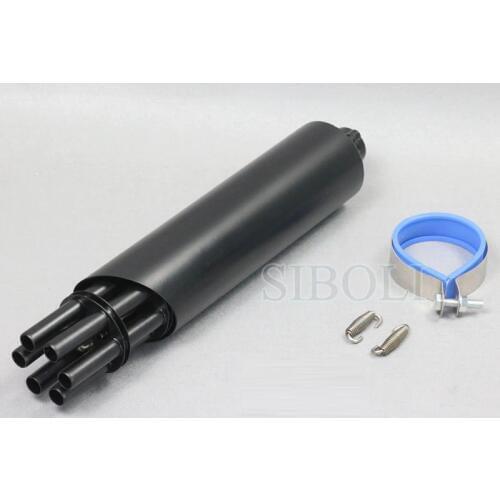 32.5MM Motorcycle FOR Kawasaki Exhaust Pipe Stainless Steel Gatling Gun Style Motorbike Scooter Exhaust End Pipe Muffler AK145