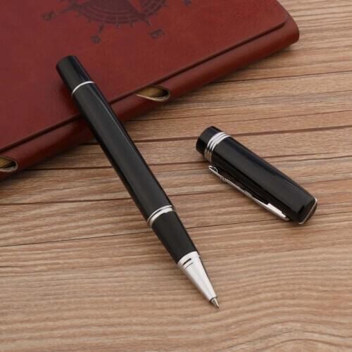 High Quality metal gift silver Rollerball Pen Elegante Signature Office and School ball point Pen