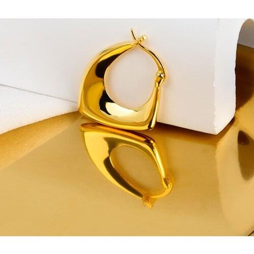 Women Fashion Geometric Earring Contracted Temperament Punk Style Earrings Adorn Article