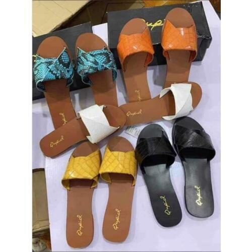 2020 New Brand Mixed Colors Women Slipper Pllus Size 37-41 Women Summer Beach Slides Flip Flops Outdoor Flat Slipper