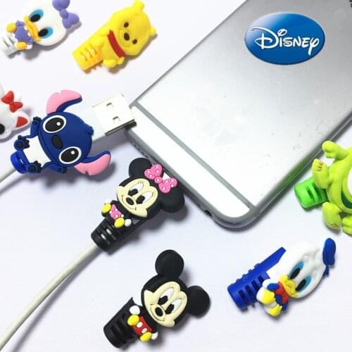 1Pc Disney Cable Protector Data Line Cord Protective Case Cable Winder Cover Mobile Phone USB Charging Cable Winder Organizer