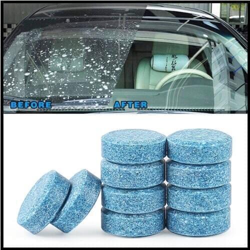 10pcs Car Solid Cleaner Effervescent Tablets Spray for fiat 2007 2001 2003 1500 Chevolet PUNTO 2000 panda 2003