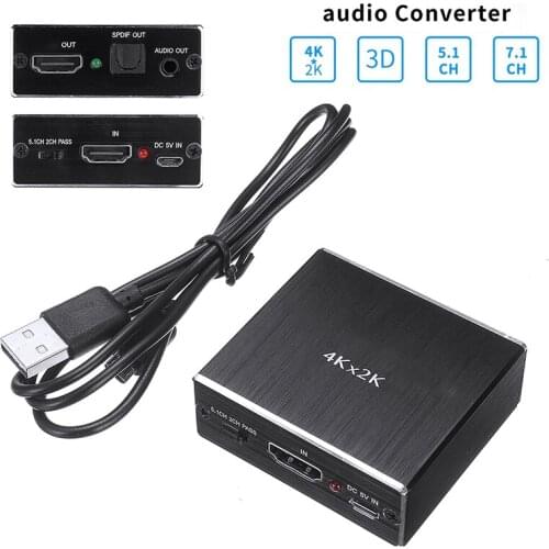 3.5mm Audio Video Splitter Adapter High Quality Optical Stereo Extractor Converter With RCA And USB Cable