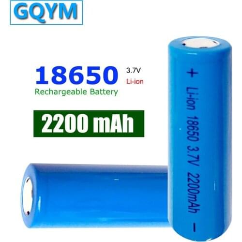 MJKAA 4PCS 18650 3.7V 2200mAh High Performance Rechargeable Li-ion Battery for Power Bank Led Flashlight