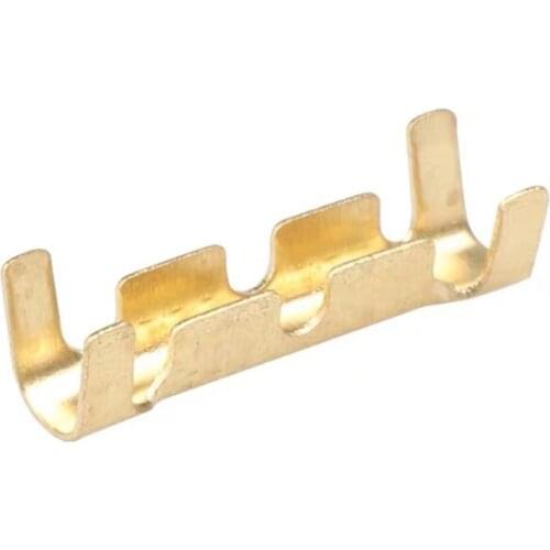 517A Brass Crimp Terminal U-shaped Terminal Guide Non-insulated Cable Wire Spade