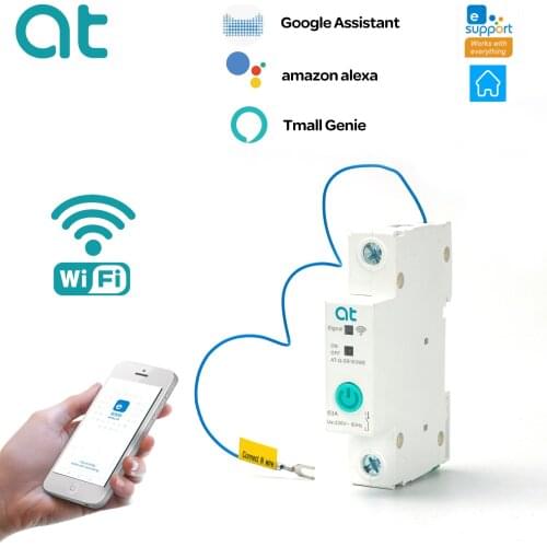 EWelink WiFi circuit breaker Smart din rail switch timer remote control voice control Alexa echo and google home for Smart Home