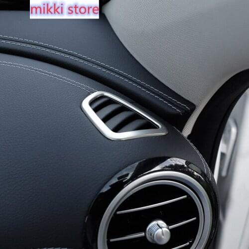 Car Internal Dashboard Side Air Vent Outlet frame Cover Trim strip Sequins Stickers for Mercedes Benz E Class W213